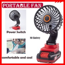 Portable Fan For Bauer 20V Li-Ion Battery Cordless Jobsite Fan Bare Tool Mini