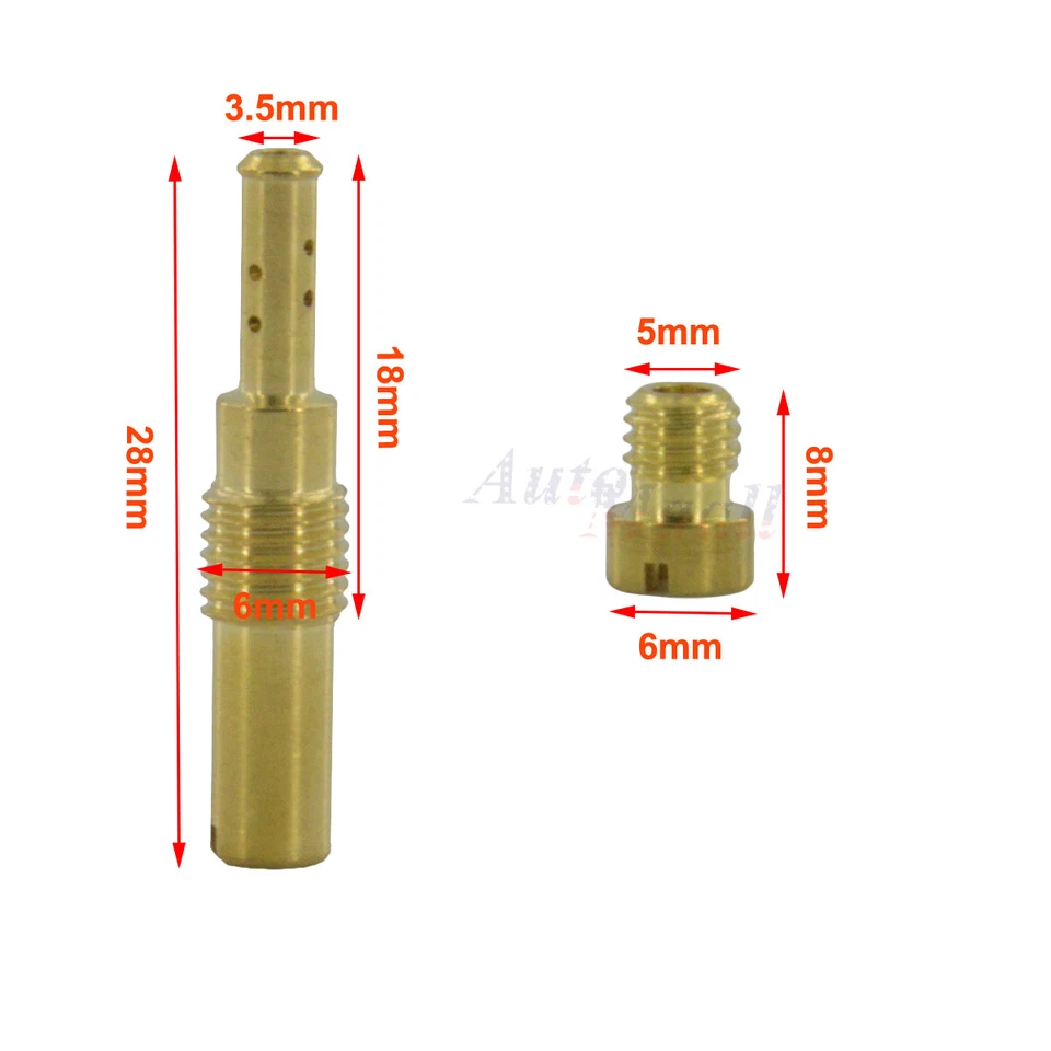 Kit de chorro principal de carburador de 10 piezas y juego de chorro lento/piloto apto para PWK Keihin CVK para Yamaha Foto 2 de 4