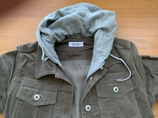 Pimkie Nwot Hooded Olive Corduroy Jean Jacket Size S