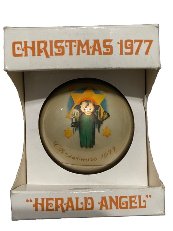 1977 Herald Angel Schmid Christmas Ornament #4 Limited Edition NEW in Box