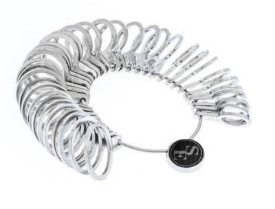36-Piece Metal Ring Sizer, - USA 1-15 - 13-24.2mm - EU 41-76
