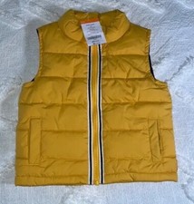 New  Gymboree Boys Puffer Vest 12-24 Months Yellow