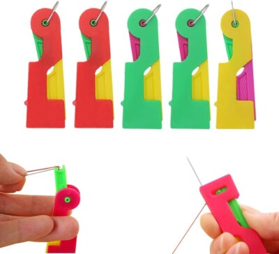 2 x Automatischer Nadeleinfädler Fadengerät Maschine Stich Faden Werkzeug Swing