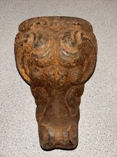 Ornate Antique Cast Iron Tub Wood Stove Foot Leg Victorian Vintage 6”