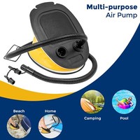 Double Single Flocked Camping Airbed Inflatable Mattress Blow Up Air Bed Pump