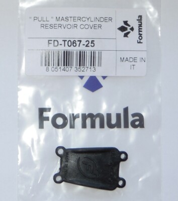 Formula FD-T067-25 Racing Mastercylinder Cap, Vorne & Hinten, Ab MY14, Schwarz