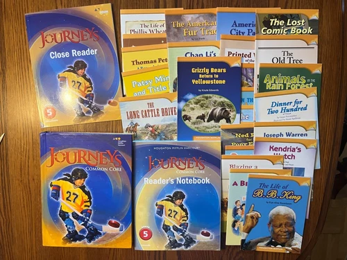 28 Books, 5th Grade 5 Reading Books Workbooks, Homeschool Journeys  Textbooks