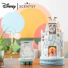 Scentsy Disney It’s A Small World Castle Scentsy Warmer + Wax Bar - NEW In Box