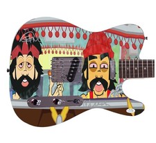 Cheech And Chong Signed Weed 420 Pot Graphics Photo Poster Autographed Guitar