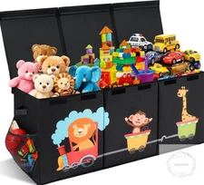 XL Toy Box Toy Storage Bins with lids, Collapsible Toy Chest for Boys Girls Kids