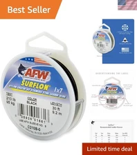 Durable 250lb  Nylon Coated Leader Wire for Saltwater Fishing - Made in USA