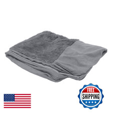 Furhaven Replacement Dog Bed Cover Plush  Suede Sofa-Style, Machine Washable