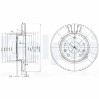 2X Delphi Bremsscheibe BG3702C FüR Landrover L314 Freelander 1 Soft Top 16V 4X4