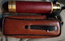 Vintage CELESTRON Telescope 25x30mm, w/soft Case Leather Brass Works