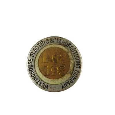 Vintage Westinghouse Electric & Manufacturing Employee ID Badge L-62 193