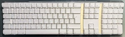 Apple Wireless Keyboard Tastatur deutsches Layout (QWERTZ) Weiss A1016