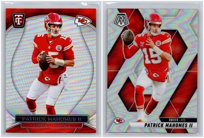 Patrick Mahomes II Lot of 2 Baseball Cards Inserts Parallels Collection Mosaic