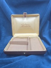 Vintage Jewel Case By ELY, Leather, Brown