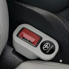 2x Pack Silicone Seat Belt Buckle Covers Anti-scratch Protector Grey 2x Pack Silicone Seat Belt Buckle Covers Anti-scratch Protector Grey