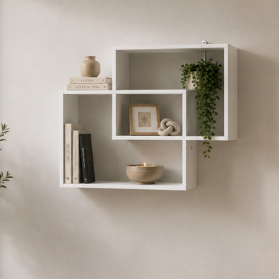 WEISS Multi Fächer Display Wand Schweberegal Wanddekoration