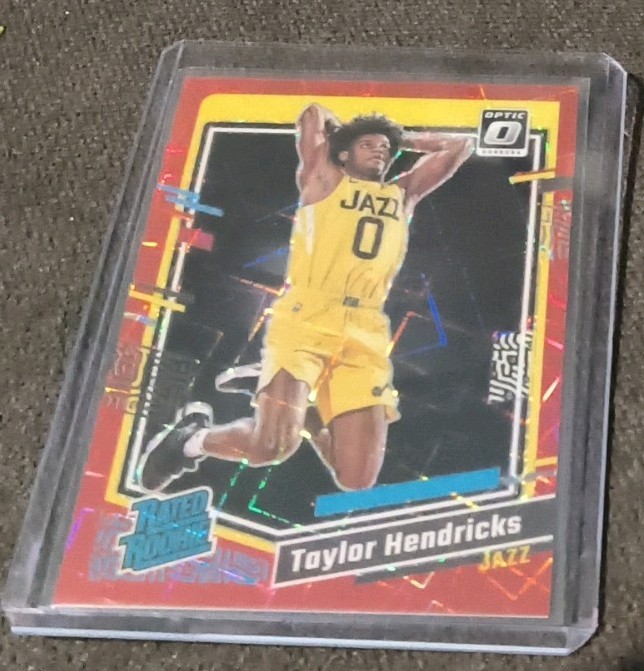 2023-24 Donruss Optic-Taylor Hendricks Rated Rookie #233 Red Velocity Prizm /299