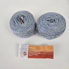 2 Artyarns Milano Skeins 100% Merino Wool Blue Green Gray Verigated 50 g 255 yrd