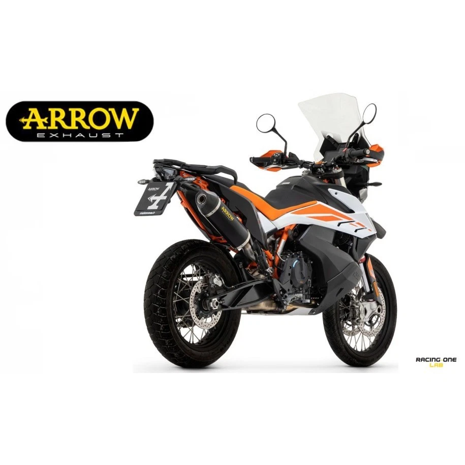 POT D'ECAPPEMENT ARROW RACE-TECH ALUMINIUM NOIR POUR KTM 790 / 890 ADVENTURE - Photo 2/4