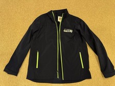 NFL Seattle Seahawks Full Zip Softshell Jacket Fleece Lined Mens XL GIII NWOT