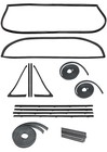 1967-1970 Chevy GMC Pickup Truck; Complete Weatherstrip Set with Large Rear