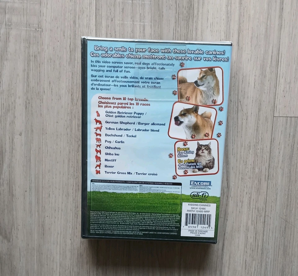 Kissing Canines - Pc/Mac CD-ROM - NEW Sealed Box - Screensavers For Dog Lovers - Image 2 of 4