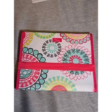 Thirty One Fold It Up Organizer IPad Tablet Holder Citrus Medallion w/ Notepad