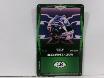 2025 UNO Elite Core F1 Formula 1 BASE GREEN HELMET #003 ALEXANDER ALBON