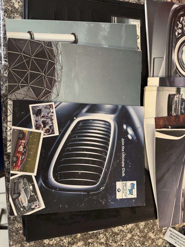 BMW 328I 2009 manual del propietario original con estuche de cuero Foto 4 de 4