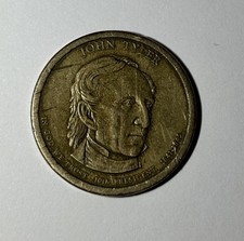 RARE JOHN TYLER 10TH PRESIDENT 1841-1845 ONE DOLLAR COIN 2008 P