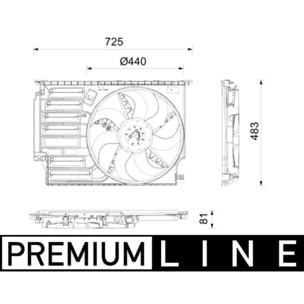 LüFter MotorküHlung Mahle CFF 665 000P FüR Mini BMW 2Er Clubman X1-image