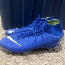 Nike Mercurial Superfly 6 Elite FG Cleats ACC AH7365-401 US 9 Blue Silver Grey