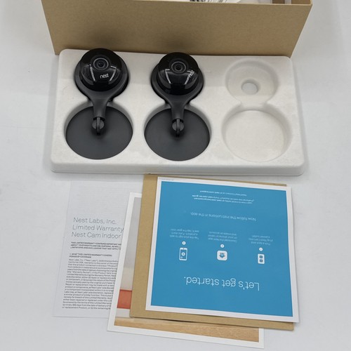 (2) Nest NC1104US Nest Cam Indoor Security Camera Set - Picture 5 of 6