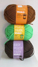 The Woobles Easy Peasy Yarn 4 Beginners - Leaf Chocolate Latte - Cotton Blend