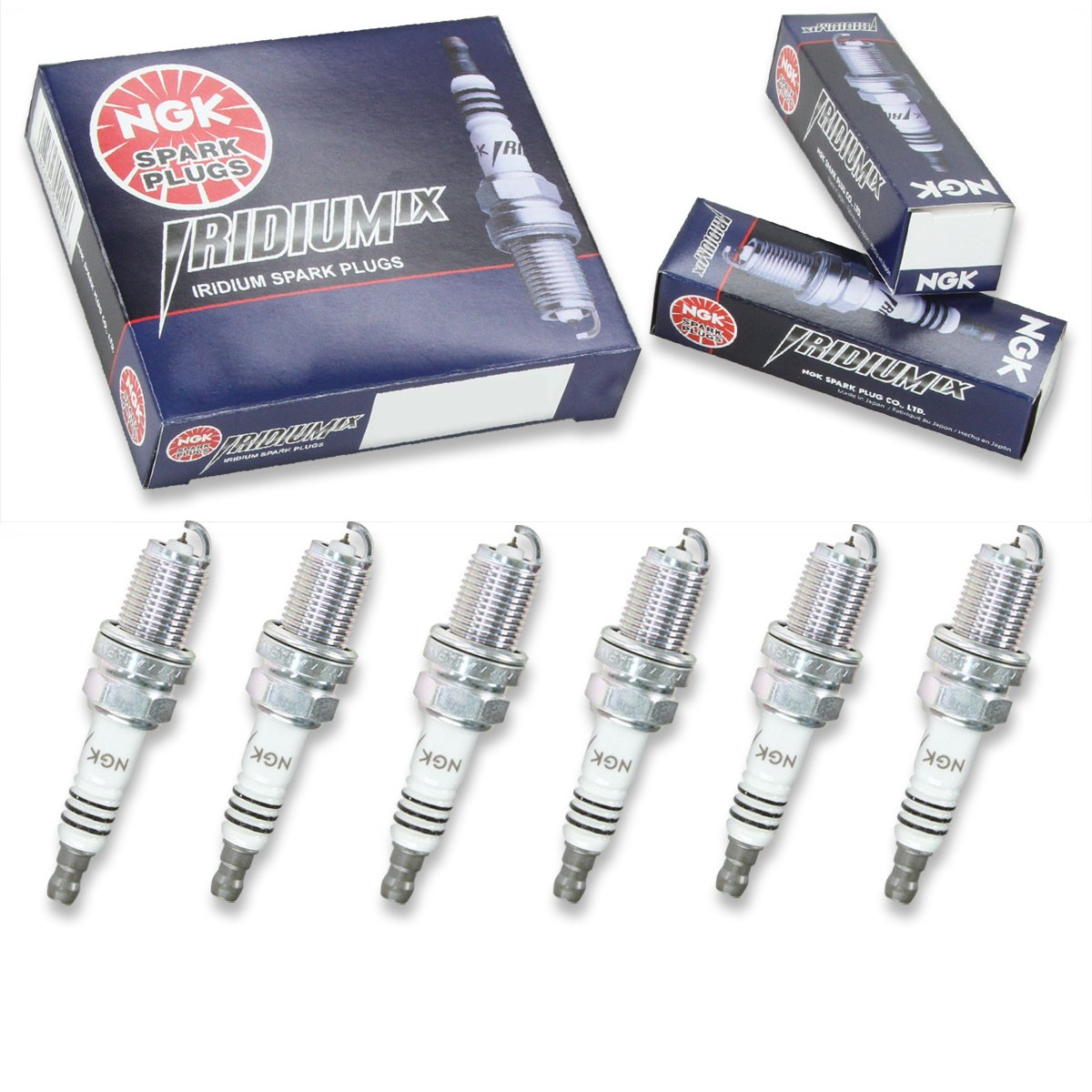 6 pcs NGK Iridium IX Spark Plugs for 2001-2005 BMW 330i 3.0L L6 - Engine Kit ix