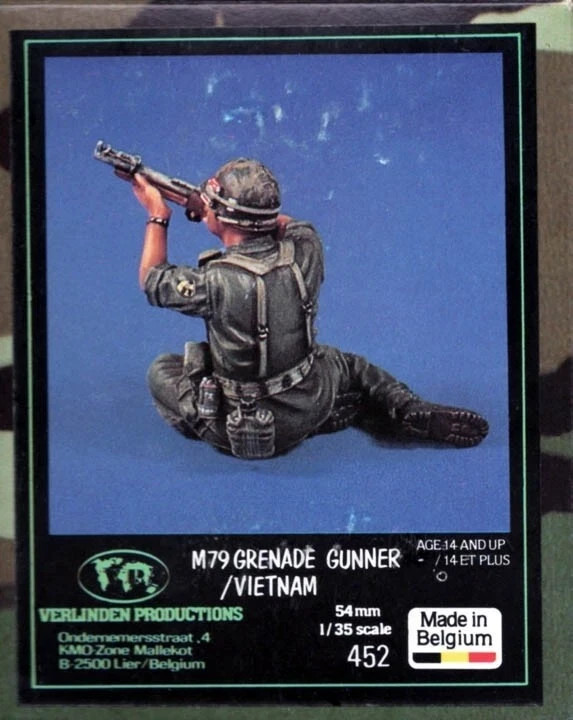 VERLINDEN PRODUCTIONS 1:35 (54MM) SCALE " M79 GRENADE GUNNER/VIETNAM " SET 452