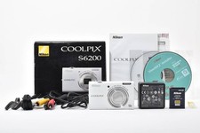 Nikon Coolpix S6200 Compact Digital Camera White Canon 775