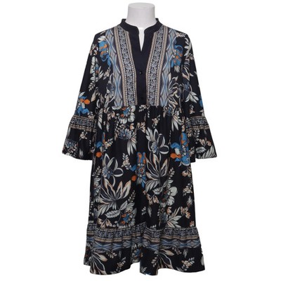 Bodyflirt Boutique, Kleid, Größe: 40/42, Schwarz/Mehrfarbig #r4U