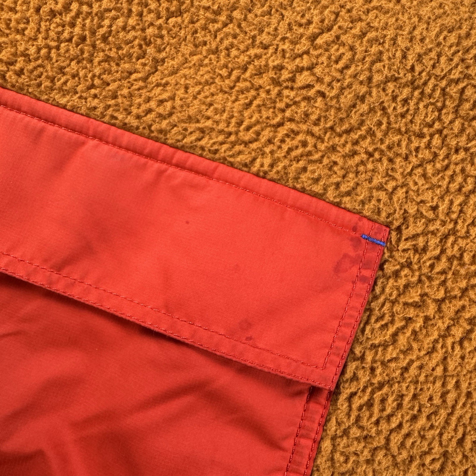 SACAI X NIKE Giacca Nike Essential uomo XL arancione bruciato pile sherpa tasche full zip