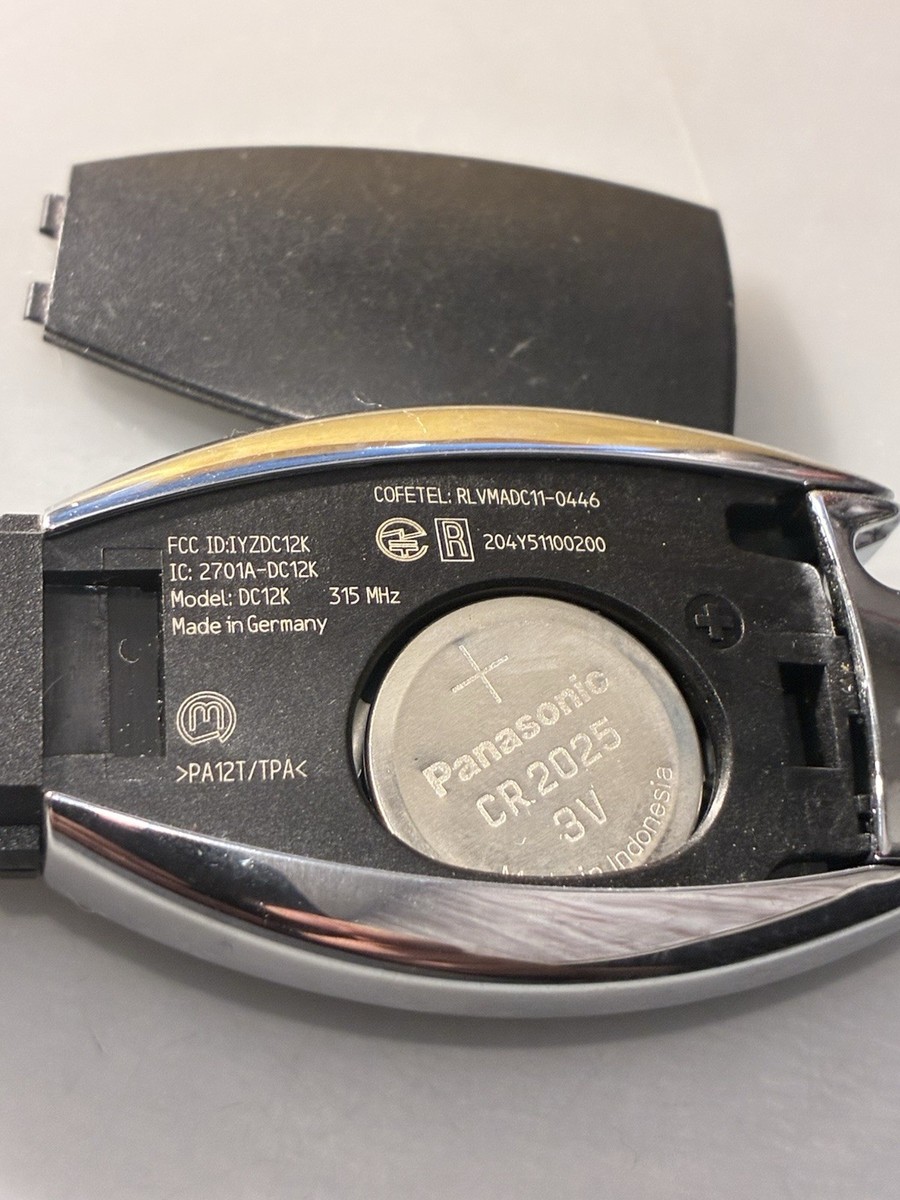 FCC ID:IYZDC12K OEM MERCEDES BENZ SMART 4 BUTTON KEY LESS REMOTE