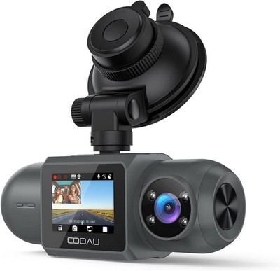 COOAU Dash Camera 4k/1440P Dash Cam Front and Inside, Built-in GPS and WiFi 24/7