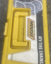 Moose Utility Division V-bar Atvutv Tire Chains Pair With Yellow Storage Case