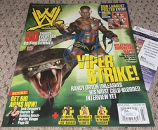 RANDY ORTON SIGNED WWE MAGAZINE WRESTLING AUTOGRAPH AUTO WWF JSA RKO VIPER RAW