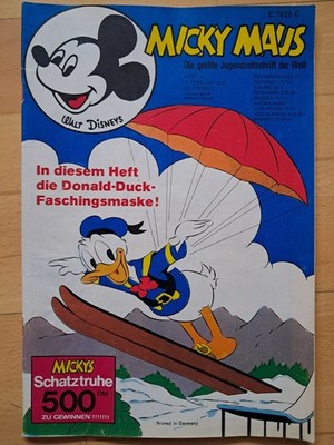 Micky Maus Nr.6 vom 7.2.1970 mit Ausklappseiten, Fußballalbum, Gutscheinecke