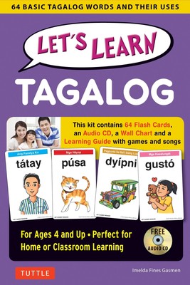 Let's Learn Tagalog Kit: 64 Basic Tagalog Words and Their Uses (Flashcards, ...