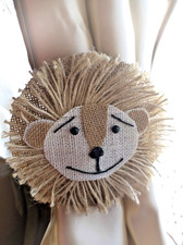 Lion Curtain Tie Backs -Boho Curtain Tie Tiger Holdbacks Nursery Room Decor gift